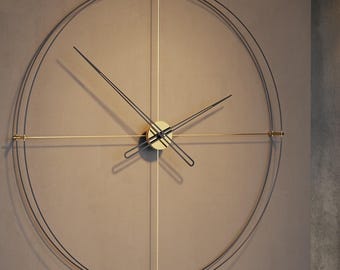 Large Modern Wall Clock: Minimalist Oversized Design