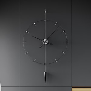 Große Pendel-Wanduhr: Modernes minimalistisches Design