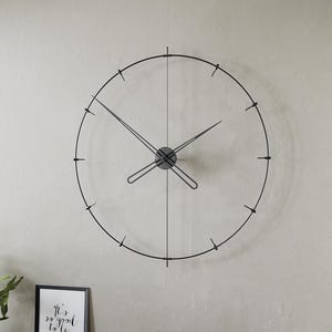 Large Wall Clock for Office – Massive Indicator, Silent German Movement, Modern Workspace