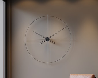 Reloj de pared grande moderno, relojes de pared únicos, reloj de pared Big Ben, reloj de gran tamaño, reloj minimalista, reloj de pared de oficina, reloj de pared de diseño