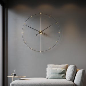 Large Wall Clock Modern, Unique Wall Clocks, Big Ben Wall Clock, Oversized Clock, Minimalist Clock, Office Wall Clock, Design Wall Clock