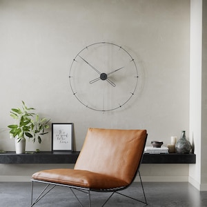 Large Wall Clock Modern, Unique Wall Clocks, Big Ben Wall Clock, Oversized Clock, Minimalist Clock, Office Wall Clock, Design Wall Clock