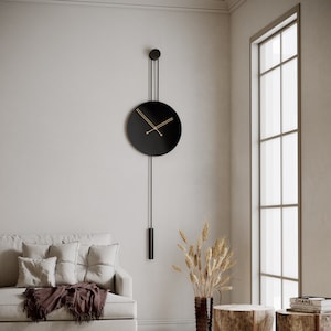 Duży zegar ścienny nowoczesny, unikalne zegary ścienne, zegar ścienny Big Ben, duży zegar, minimalistyczny zegar, zegar ścienny do biura, designerski zegar ścienny