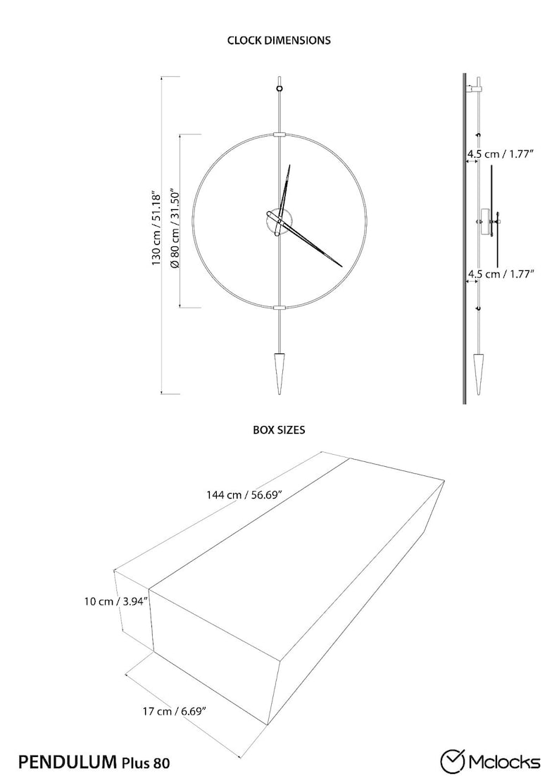 Grande orologio da parete moderno, orologi da parete unici, orologio da parete Big Ben, orologio oversize, orologio minimalista, orologio da parete per ufficio, orologio da parete di design immagine 2