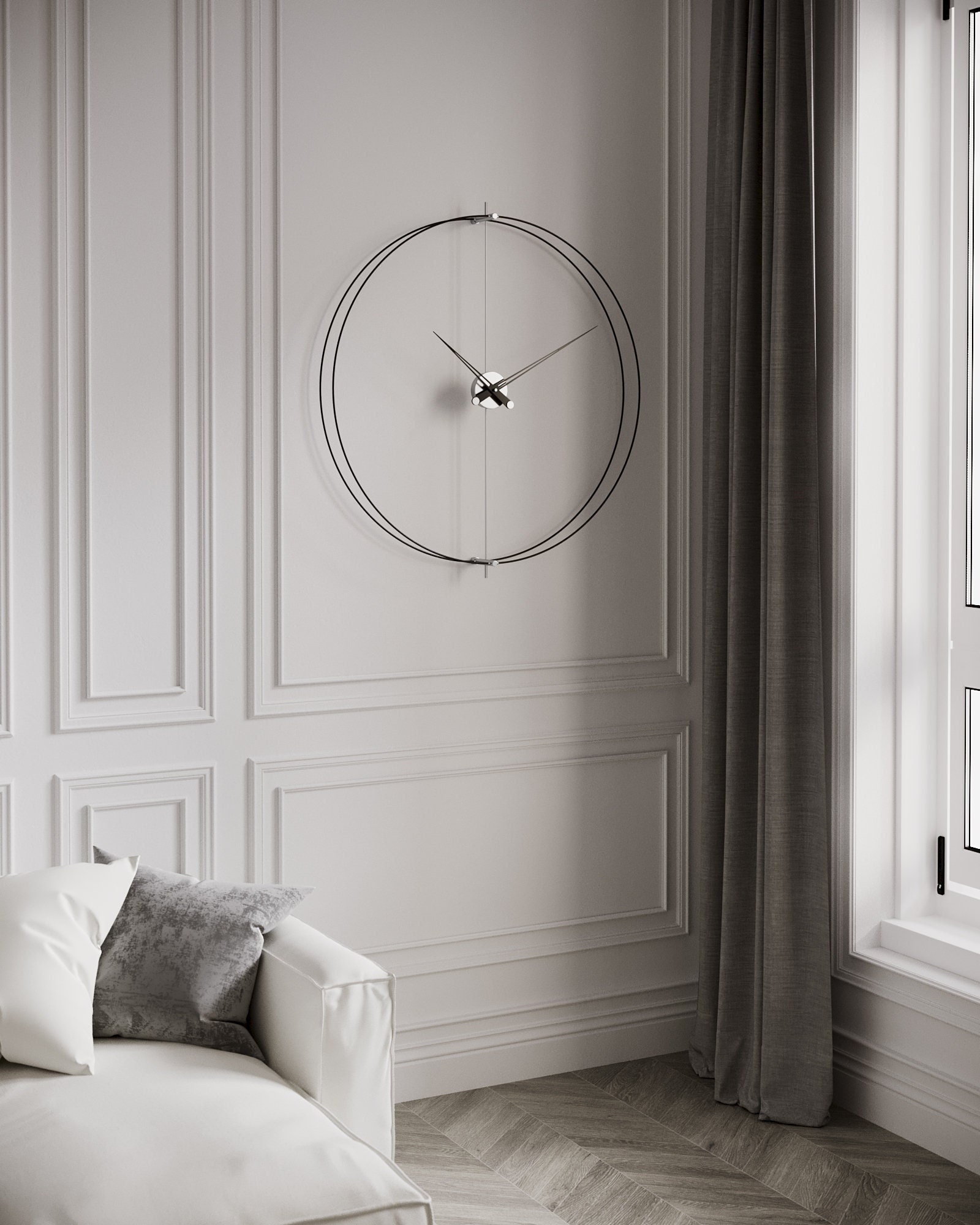 Large Wall Clock Modern Big Ben Wall Clock Minimalist Clock Office Wall