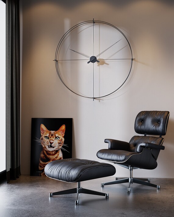 Large Wall Clock Modern Big Ben Wall Clock Minimalist Clock Office Wall Clock Oversized Clock