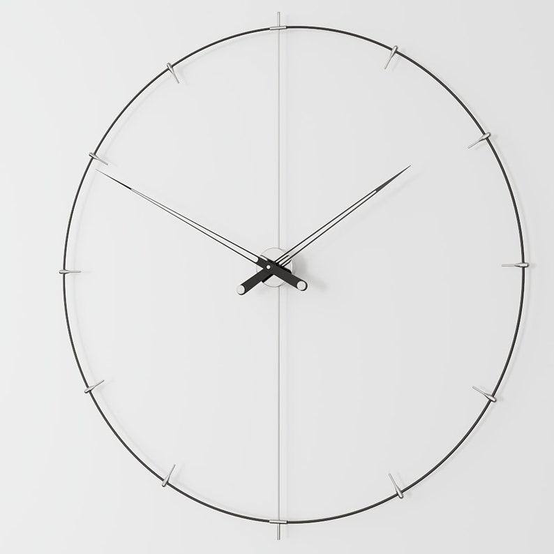 Große Wanduhr Modern, Einzigartige Wanduhren, Big Ben Wanduhr, Übergroße Uhr, Minimalistische Uhr, Büro Wanduhr, Design Wanduhr Bild 7