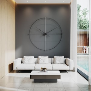 Large Wall Clock Modern, Unique Wall Clocks, Big Ben Wall Clock, Oversized Clock, Minimalist Clock, Office Wall Clock, Design Wall Clock