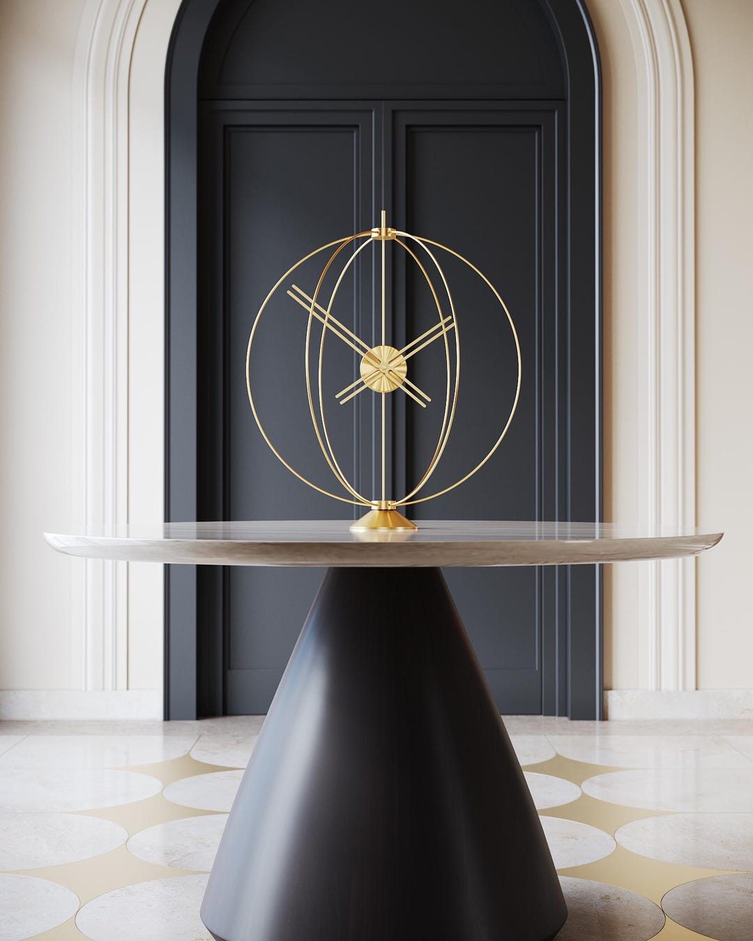Modern Wood Table Clock: Minimalist Stand Clock, Luxury Design - Etsy