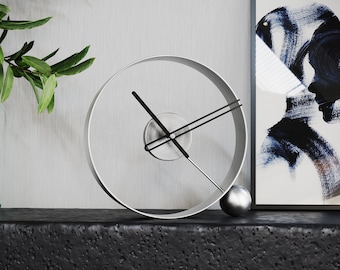 Table Clocks Modern, Wood Table Clocks, Clock on Stand, Unique Table Clock, Minimalist Table Clock, Luxury Table Clock ENDLESS ANTIQUE