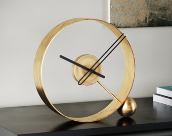 Table Clocks Modern, Wood Table Clocks, Clock on Stand, Unique Table Clock, Minimalist Table Clock, Luxury Table Clock ENDLESS ANTIQUE