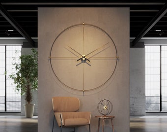 Grande orologio da parete moderno, orologi da parete unici, orologio da parete Big Ben, orologio oversize, orologio minimalista, orologio da parete per ufficio, orologio da parete di design