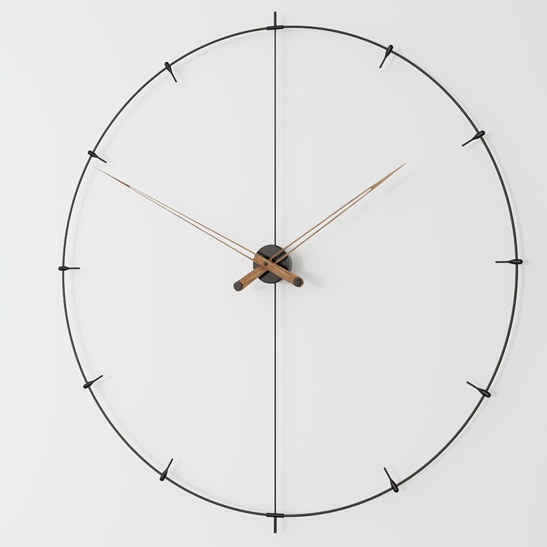 Große Wanduhr Modern, Einzigartige Wanduhren, Big Ben Wanduhr, Übergroße Uhr, Minimalistische Uhr, Büro Wanduhr, Design Wanduhr Bild 8