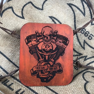 Twin Cam 3.5&quot; X 4&quot; Patch Biker Leather Jacket Vest US Veteran Made USA
