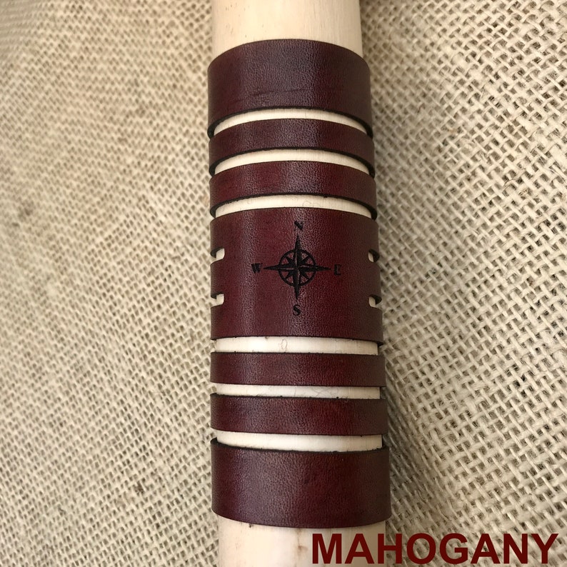 Custom Leather Walking Stick GRIP or Cane US Veteran Made USA Etsy