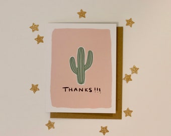 Thanks Cactus - Greeting Card