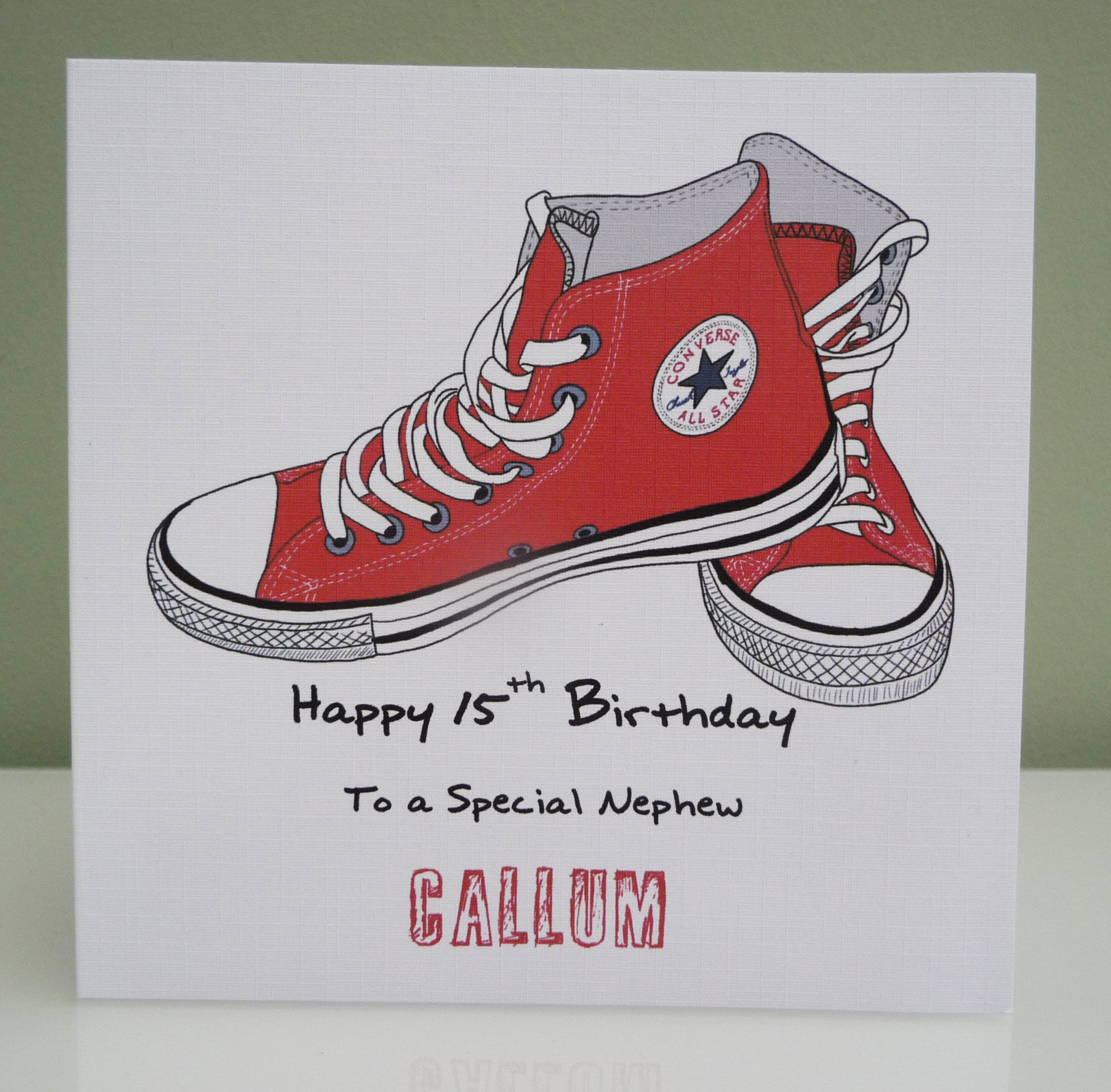 Personalised Converse Birthday Card Converse Birthday Card - Etsy Hong Kong