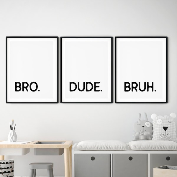 Bro Bruh Wall Decor - Etsy