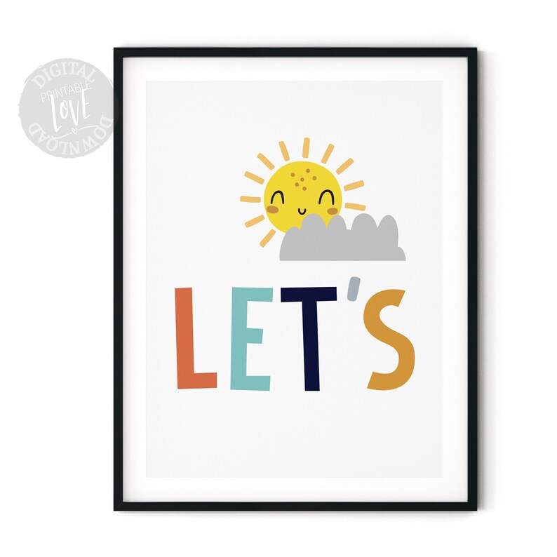 Let's Just Play Printable Set of 3 Prints Playroom - Etsy