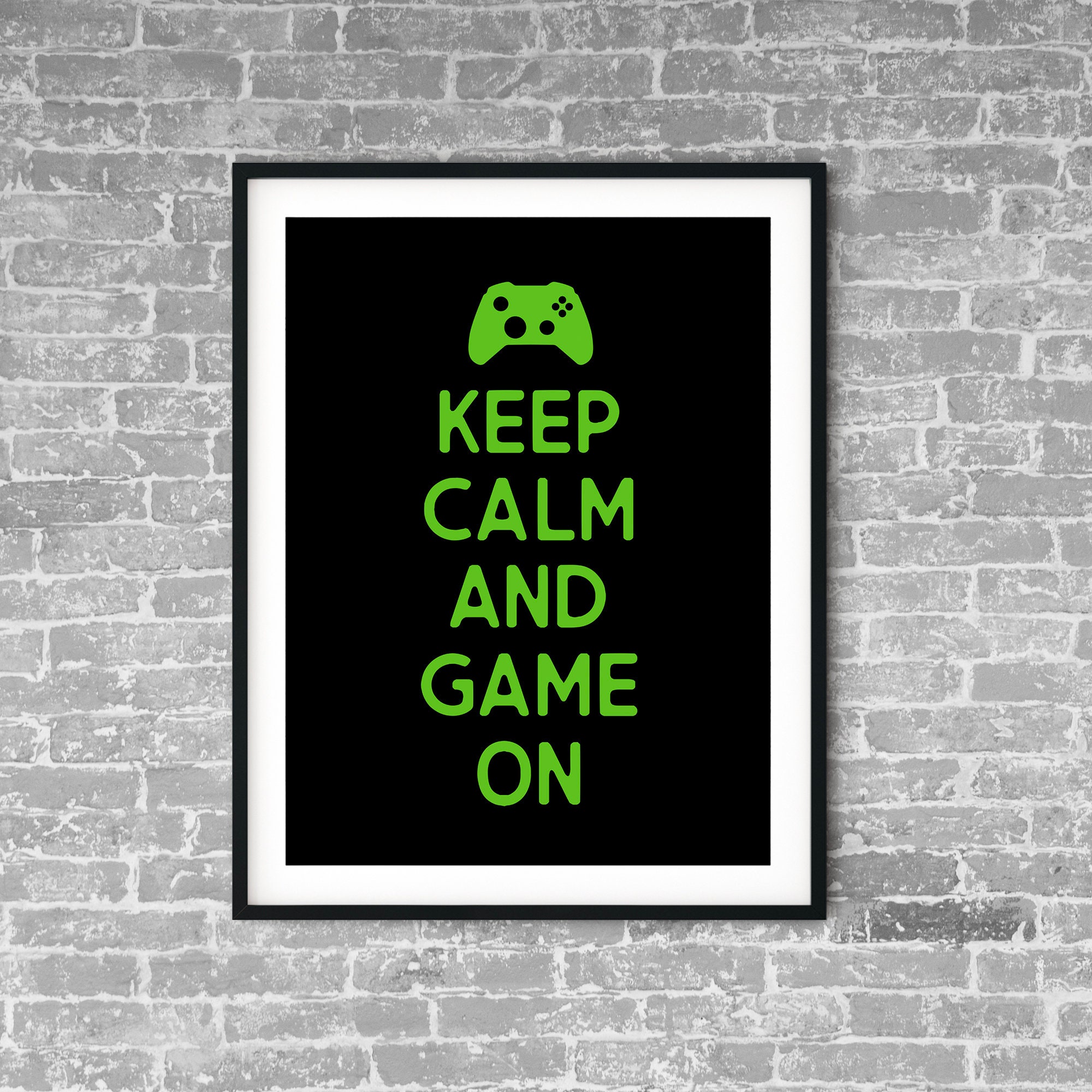 Keep Calm and Game On, Kids Room Decor, Kids Wall Art, Game Room Decor,  Kids Room Printable - Etsy