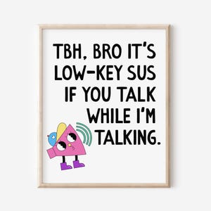 Middle School Classroom Slang Decor, High School Teacher Gift,  English Math Science Poster, Funny Teacher Classroom Gen Z DIGITAL DOWNLOAD