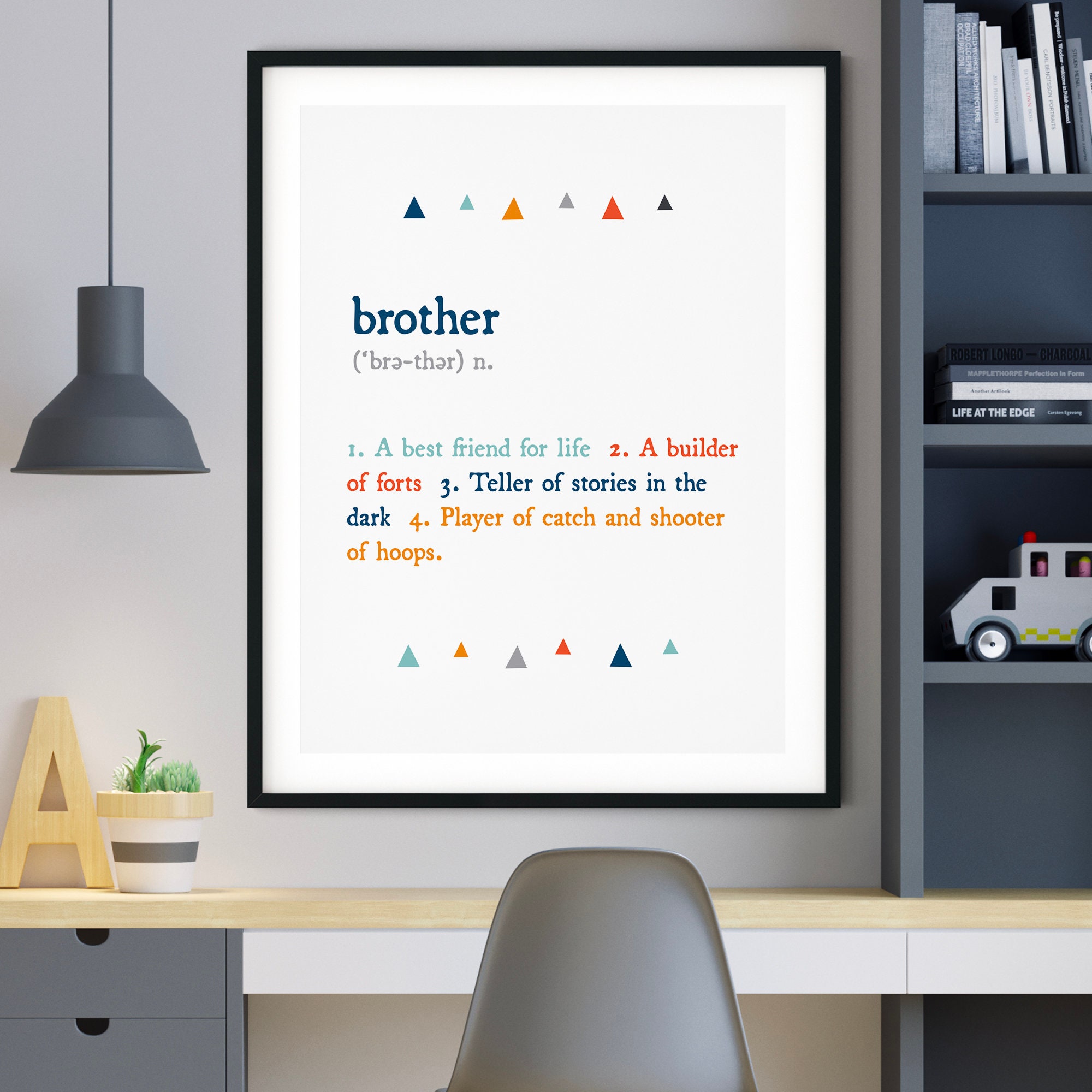 Brother Definition Sign Brother Definition Sign, Kids Room Definition Wall Art, Brothers Quote ...