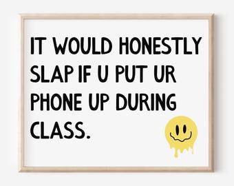 Middle High School Classroom Wall Art, English Math Science Poster, Teacher Classroom Rules, 5th 6th 7th 8th 9th Grade Sign DIGITAL DOWNLOAD