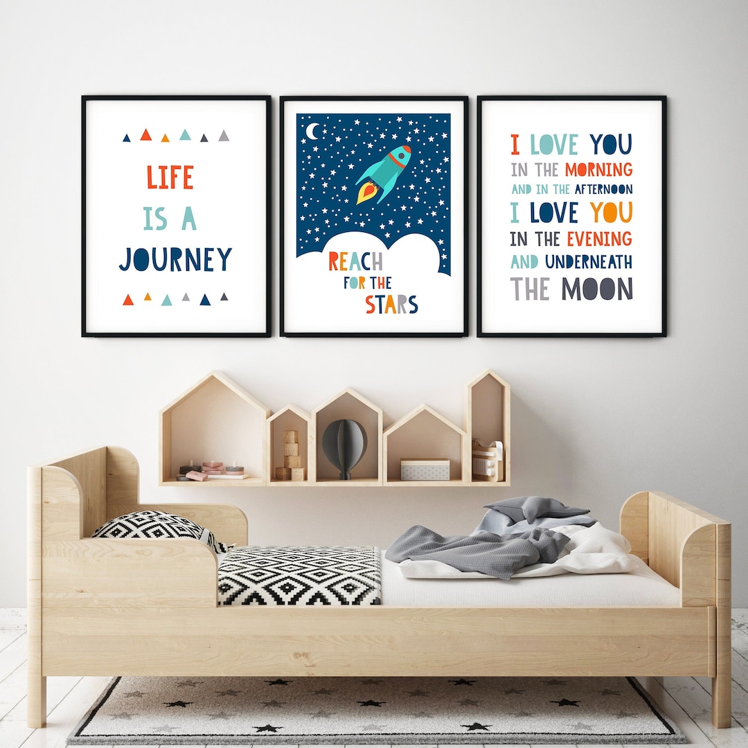 Set of 3 Playroom Printable Art Kids Room Decor Boys Room - Etsy