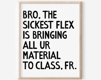 Middelbare school klas kunst aan de muur, Engelse wiskunde wetenschap poster, leraar klas regels, 5e 6e 7e 8e 9e leerjaar teken digitale DOWNLOAD
