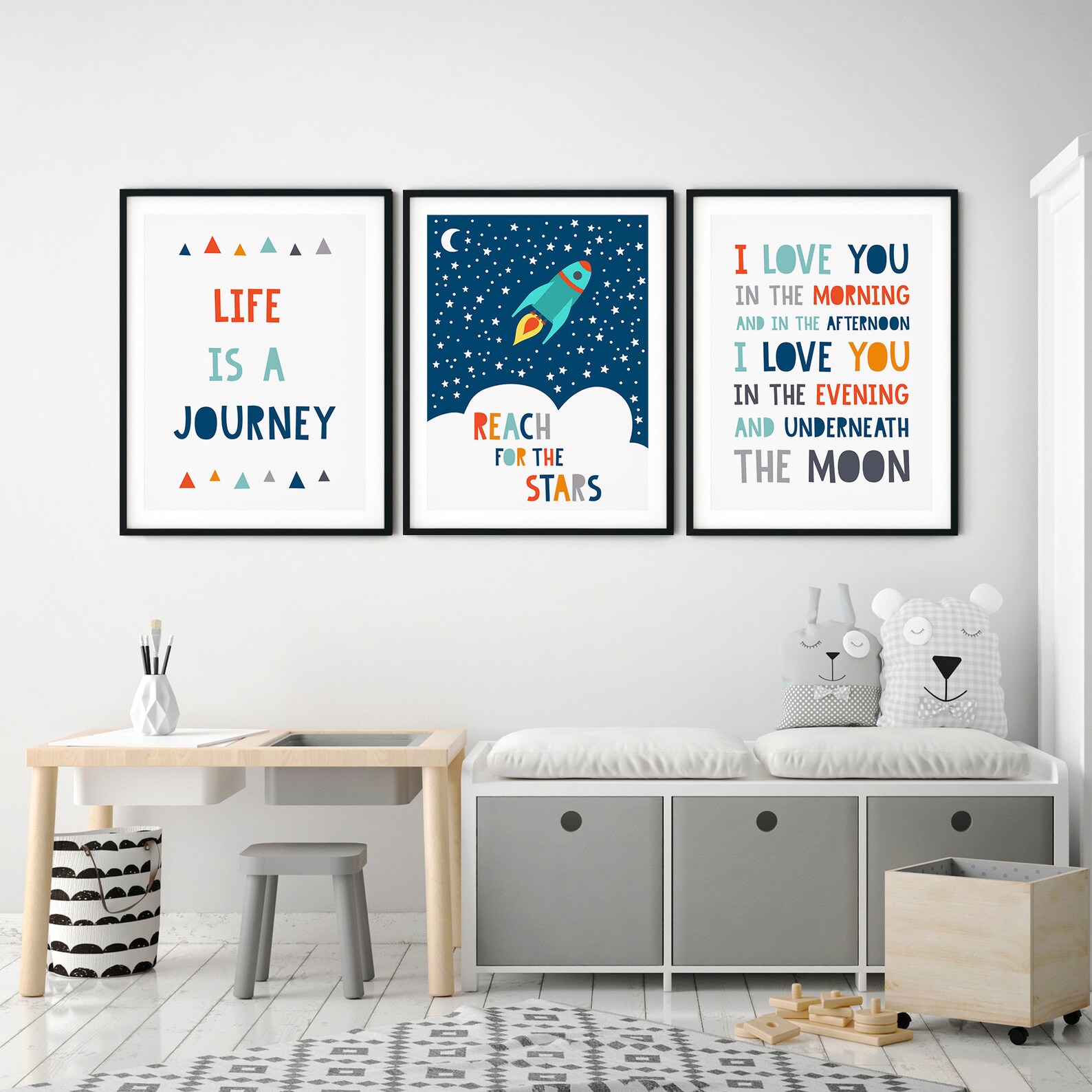Set of 3 Playroom Printable Art, Kids Room Decor, Boys Room Art ...