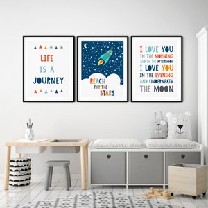 Set of 3 Playroom Printable Art, Kids Room Decor, Boys Room Art ...