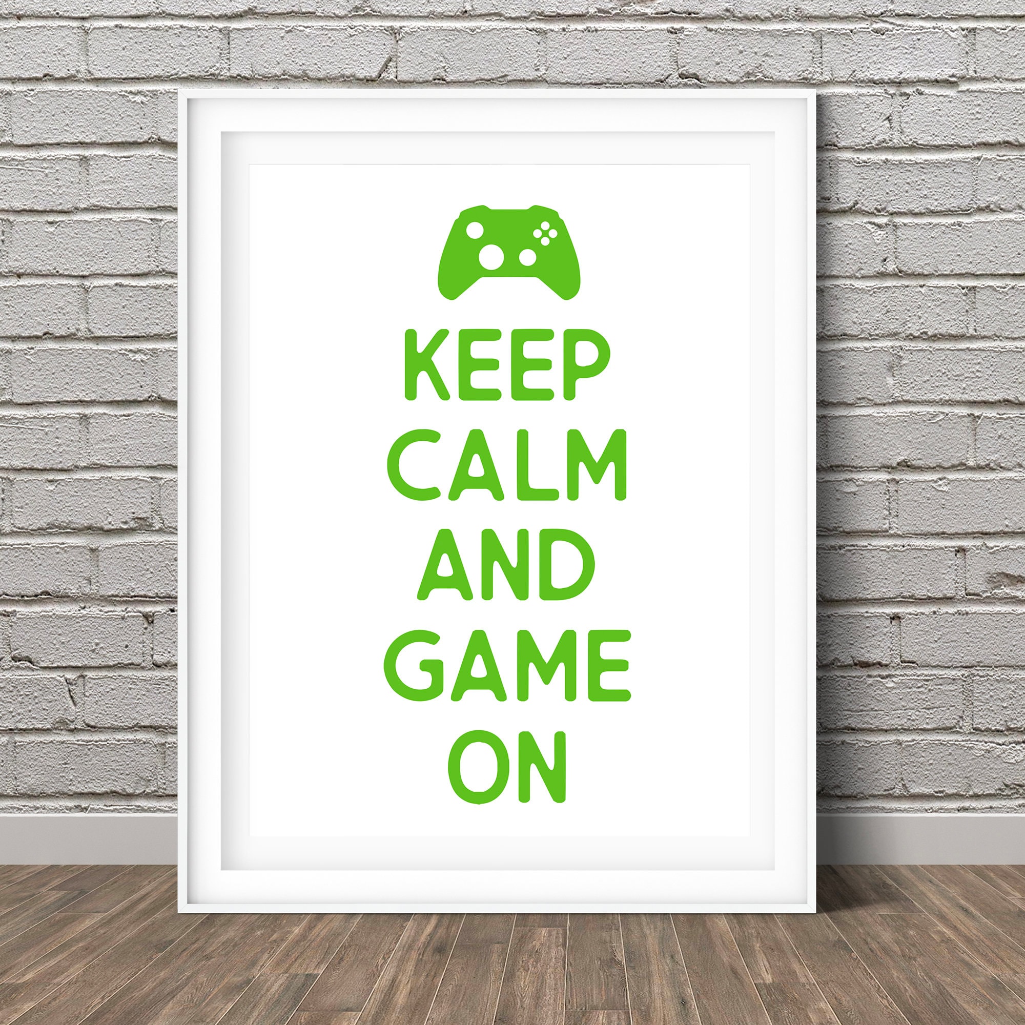 Keep Calm and Game On Kids Room Decor Kids Wall Art Game - Etsy UK