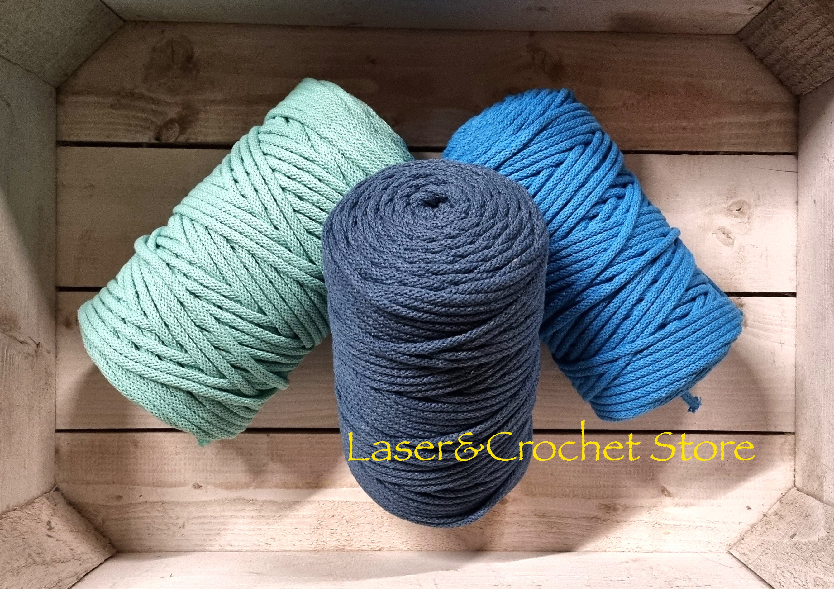 Macrame Cord, 5mm Crochet Cord, Knitting Rope, Yarn Supplies, Rope