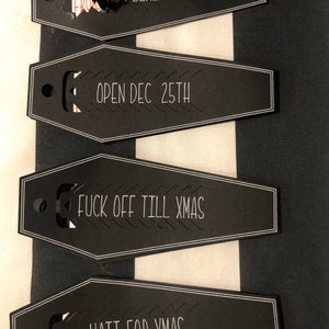 Coffin Gift Tag Reveal 5 pack