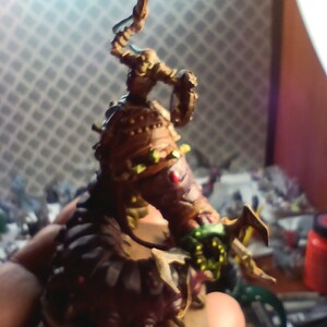 D&d miniature skeleton knight on carrion crawler
