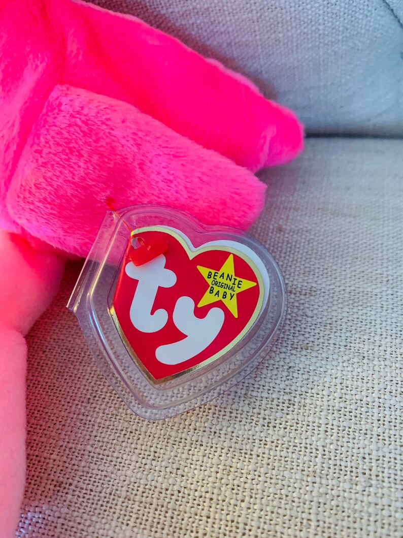Pinky Beanie Baby MWMT valuable Errors Style 4072 February 13, 1995 - Etsy