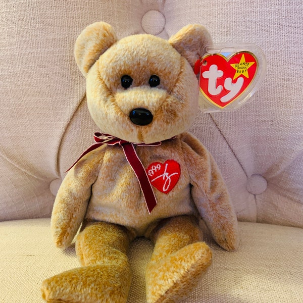 1999 Signature Bear Beanie Baby MWMT (Valuable Errors) Style 4228