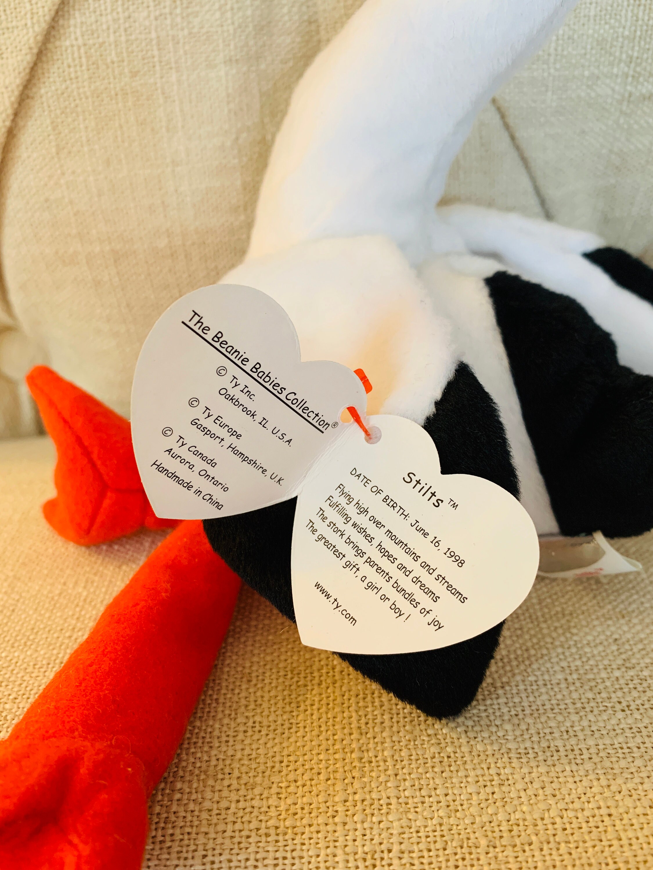 Stilts Beanie Baby MWMT valuable Errors Style 4221 1998 Etsy UK