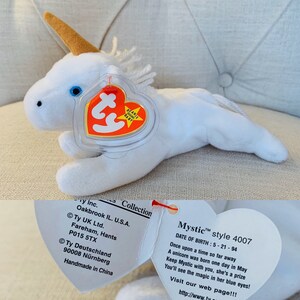 Mystic unicorn best sale beanie baby 1993