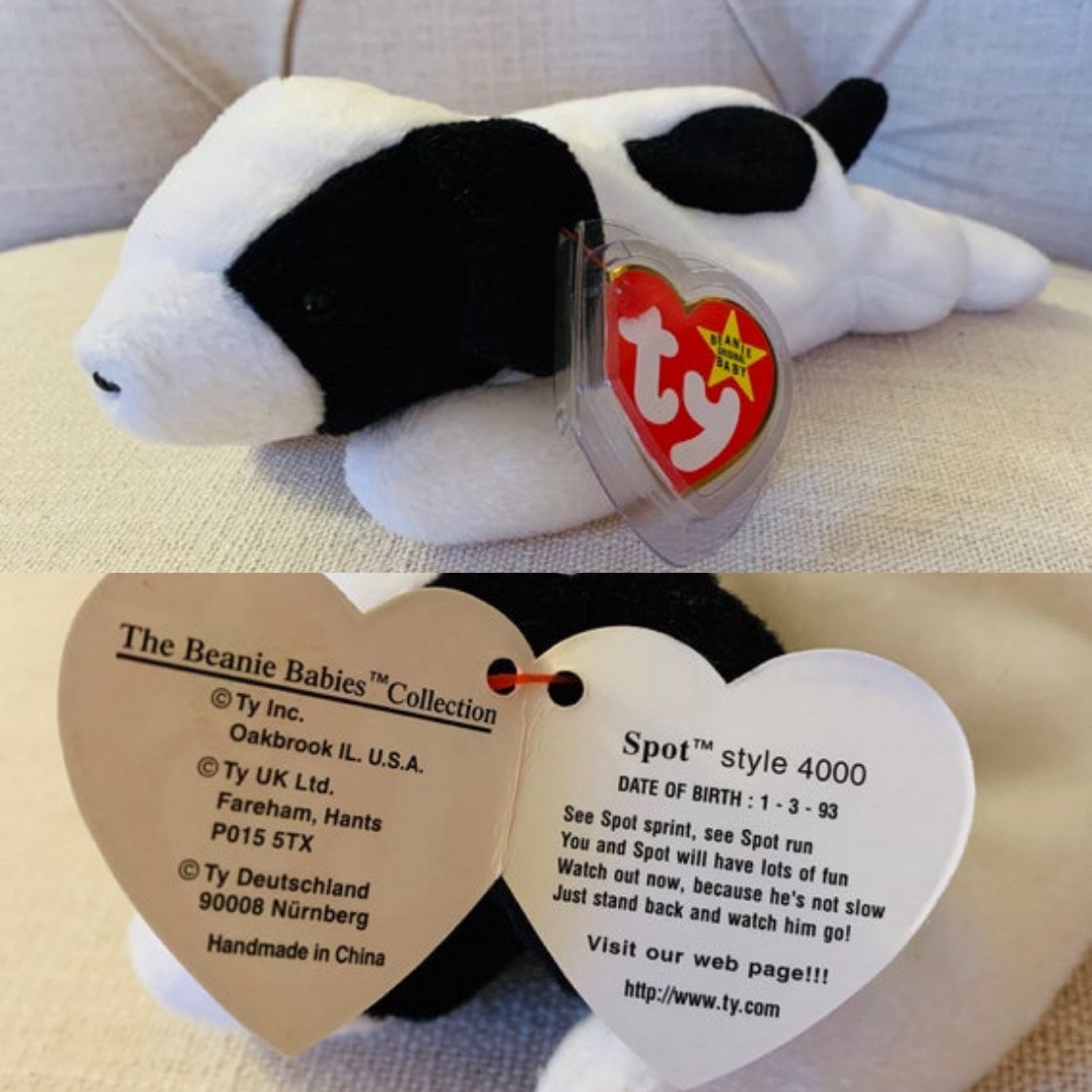 Spot Beanie Baby Many Valuable Errors Style 4000 Numerical | Etsy