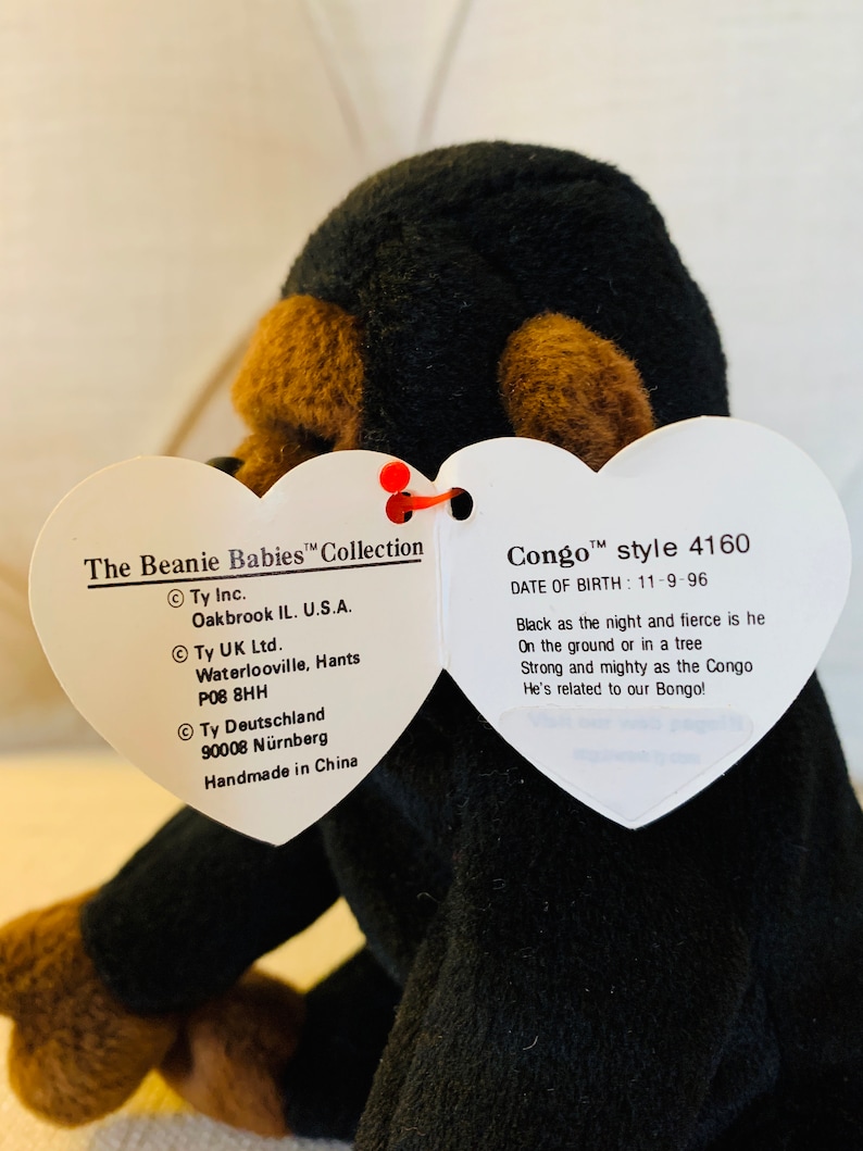 Congo Beanie Baby valuable Errors Style 4160 Numerical Birthdate: 11-9
