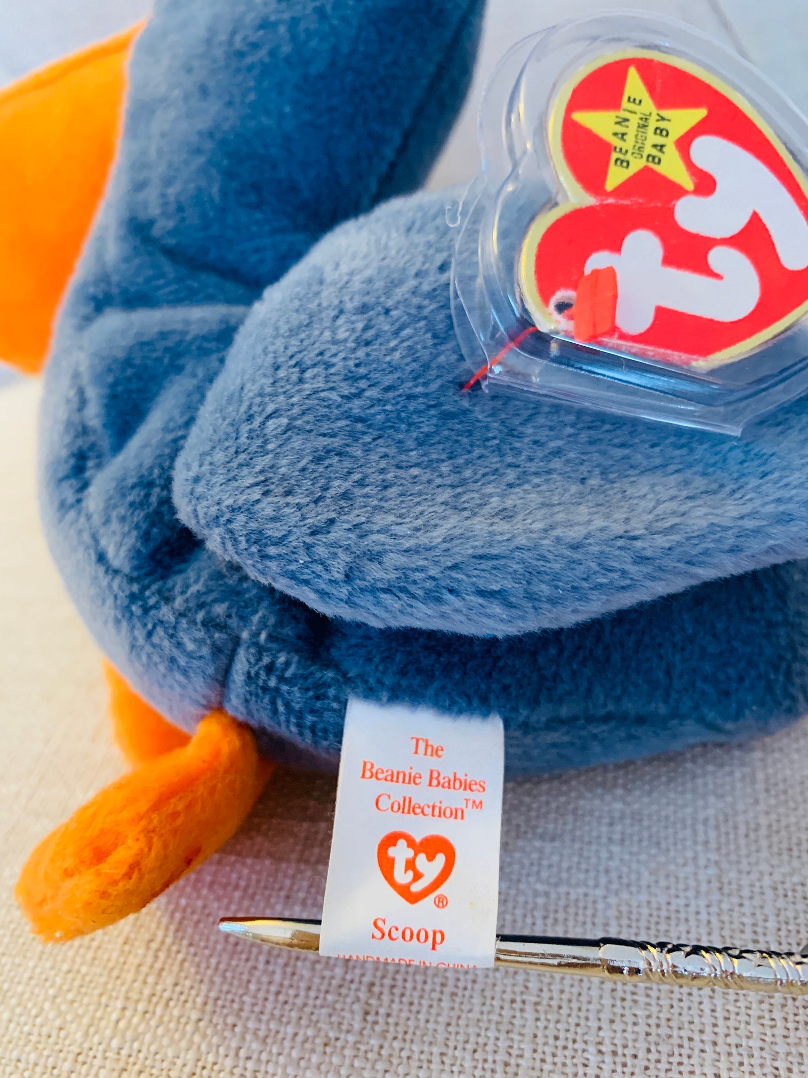 Scoop Beanie Baby MWMT valuable Errors Numeric Birthday 7-1-96 Style