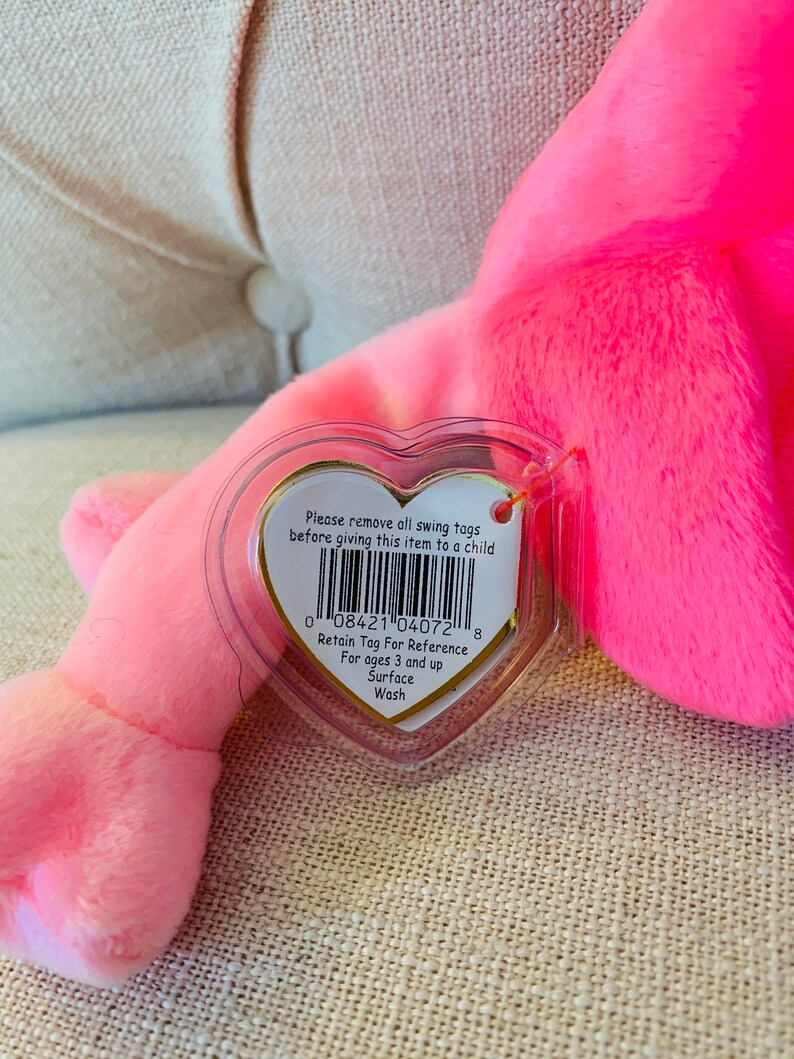 Pinky Beanie Baby MWMT valuable Errors Style 4072 February | Etsy