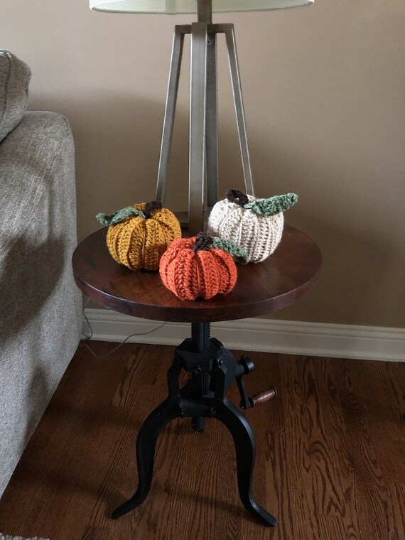 Set of 3 handmade crochet pumpkin, fall, Halloween, decor, Thanksgiving, fall decor, pumpkin decor