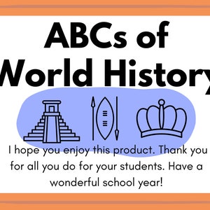 ABCs of World History
