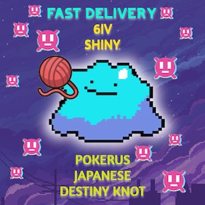 FAST Shiny Pokerus 6IV Japanese Masuda Method Ditto BDSP Brilliant Diamond