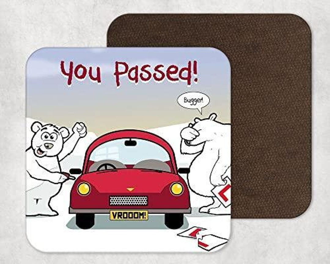 You Passed Your Driving Test Funny Coaster for Birthday - Etsy You Passed Your Driving Test Funny Coaster for Birthday - Etsy
