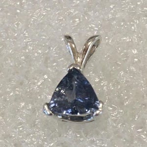 Montana Sapphire trillion Pendant