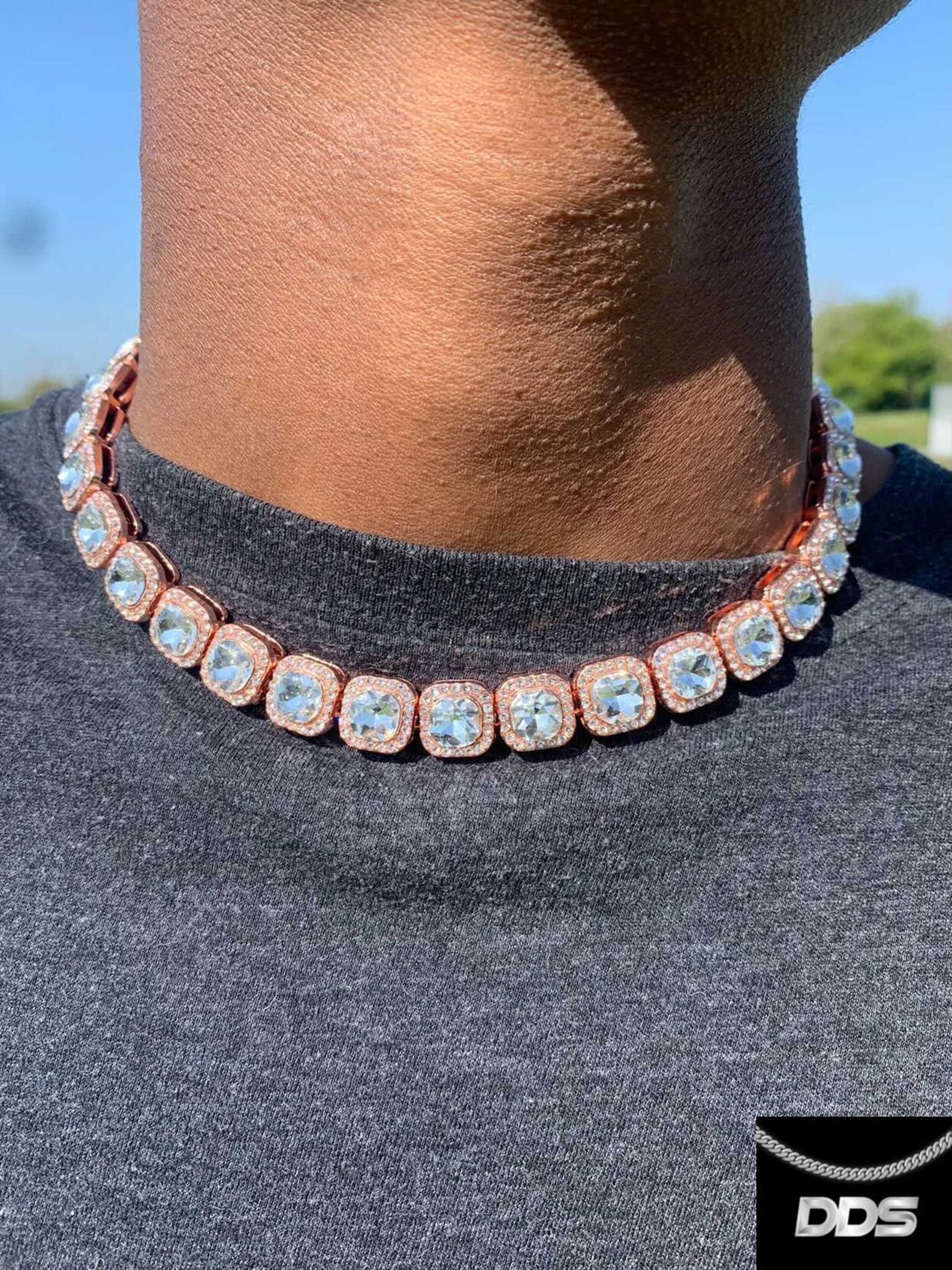 Big Tennis Chain Silver Color/Gold/Rose 16/18/20/22/24/30 | Etsy