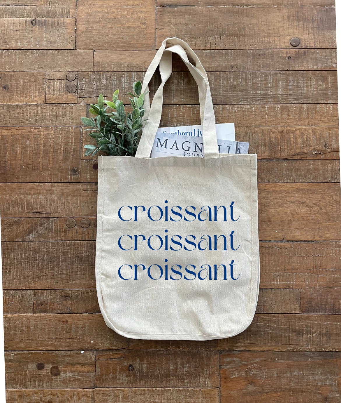 Croissant Vintage cloth handbag